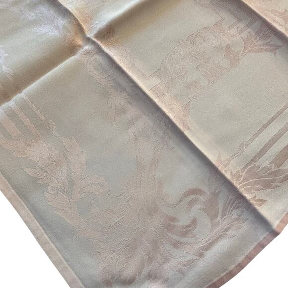 Vintage pink brocade formal dinner napkins (10) pastel textured large squares - Picture 8 of 8